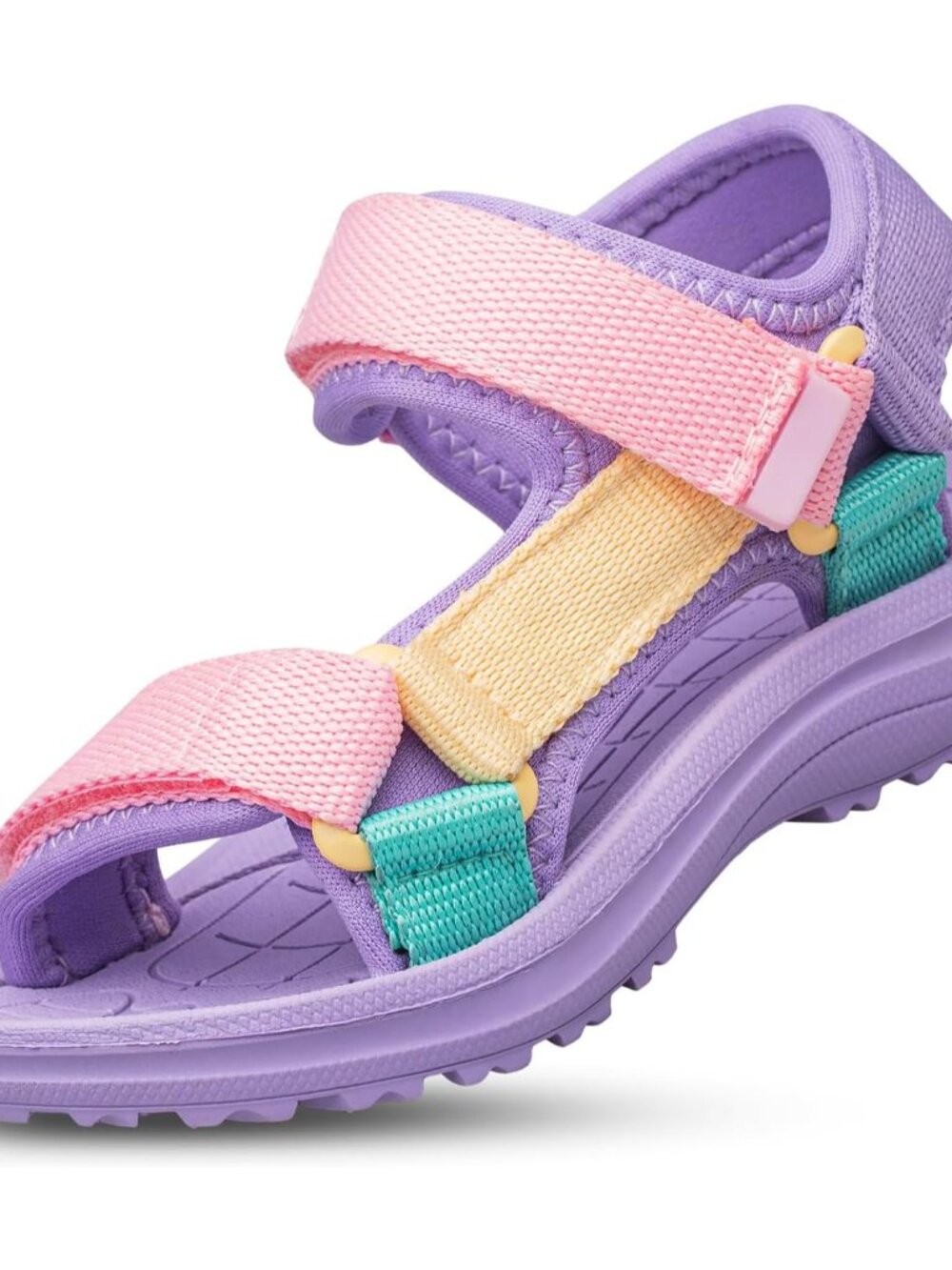 Boys Girls Sandals Adjustable Double Strap Open-Toe Athletic Lightweight Unisex